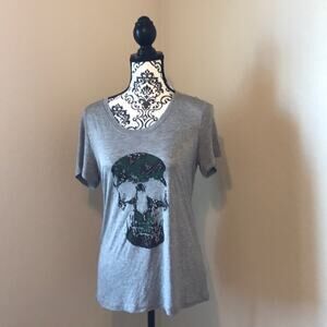 Haute hippie skull‎ shirt